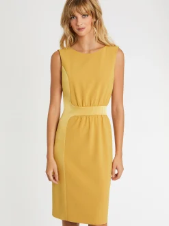 Paule Ka Robe Courte Coupe Droite En Tissu Crepe<Femme Robes