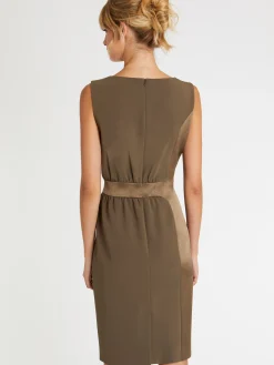 Paule Ka Robe Courte Coupe Droite En Tissu Crepe<Femme Robes