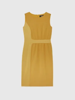 Paule Ka Robe Courte Coupe Droite En Tissu Crepe<Femme Robes