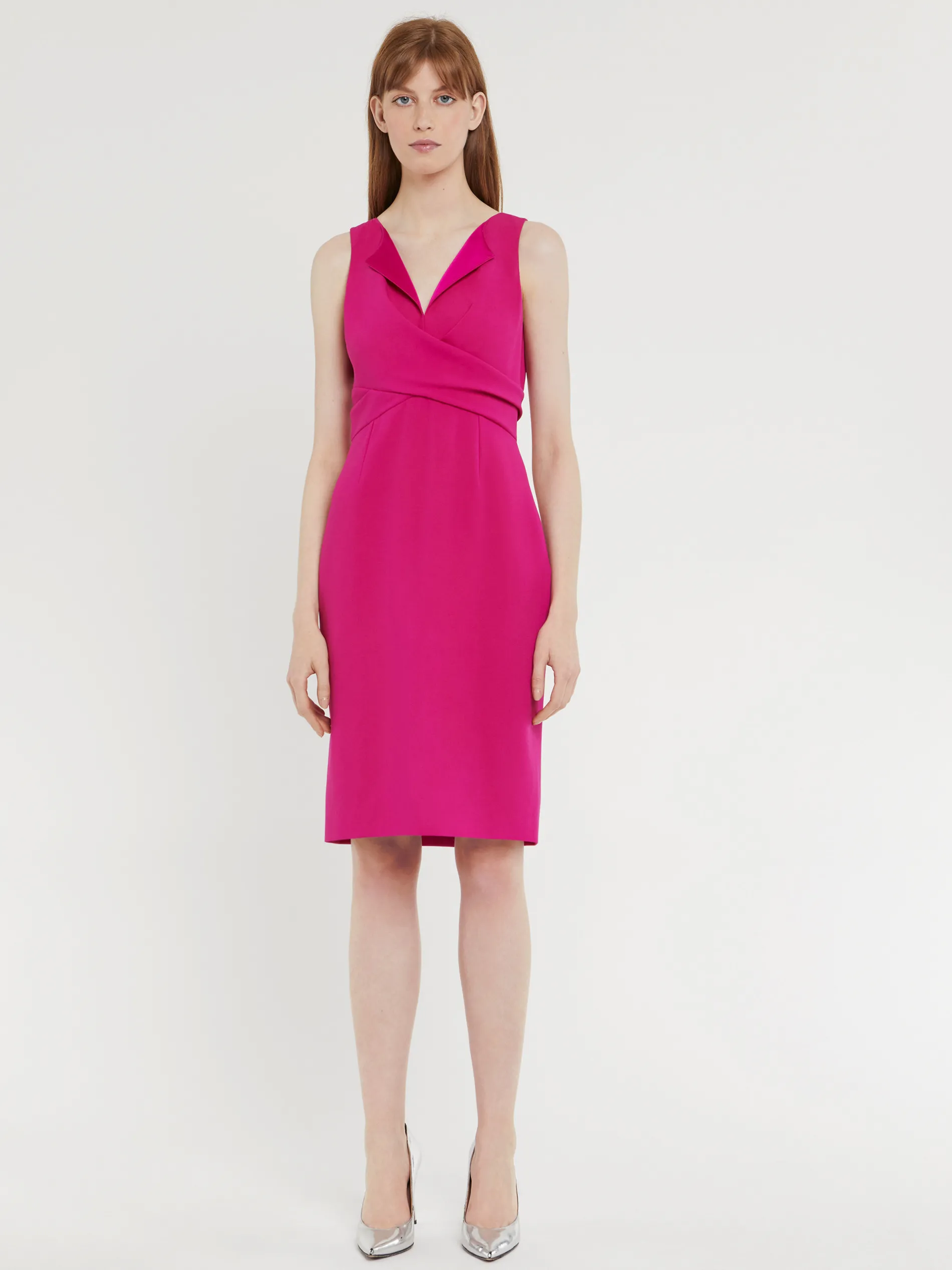 Paule Ka Robe Courte Croisee En Crepe Envers Satin<Femme Robes