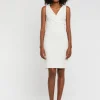 Paule Ka Robe Courte Croisee En Crepe Envers Satin<Femme Robes