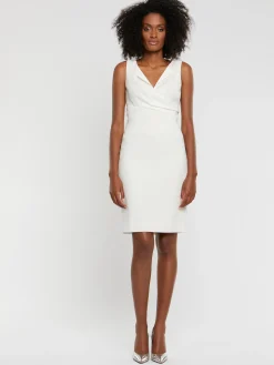 Paule Ka Robe Courte Croisee En Crepe Envers Satin<Femme Robes