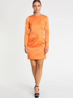 Paule Ka Robe Courte Croisee En Crepe De Satin<Femme Robes