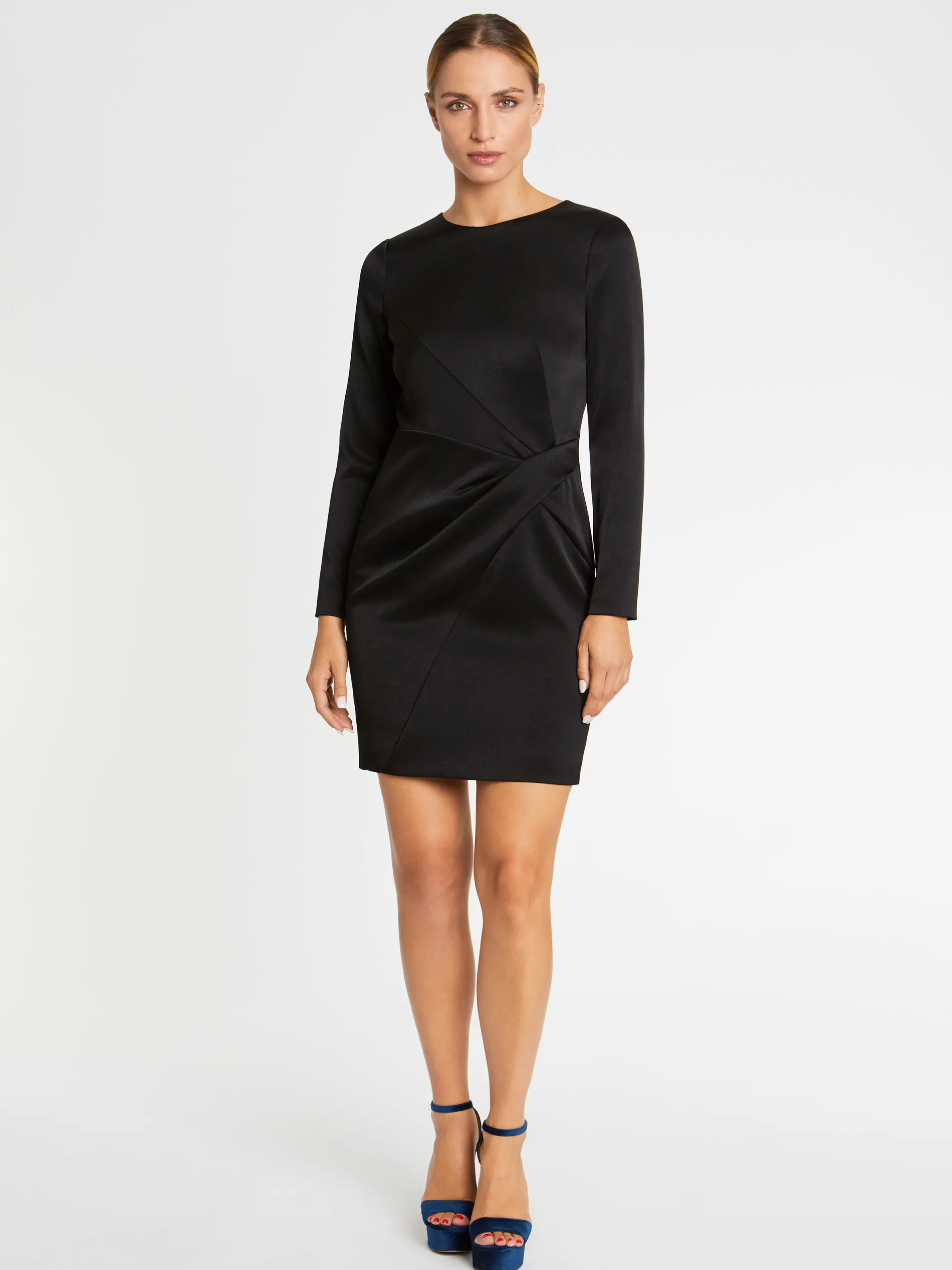 Paule Ka Robe Courte Croisee En Crepe De Satin<Femme Robes