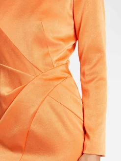 Paule Ka Robe Courte Croisee En Crepe De Satin<Femme Robes