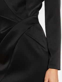 Paule Ka Robe Courte Croisee En Crepe De Satin<Femme Robes