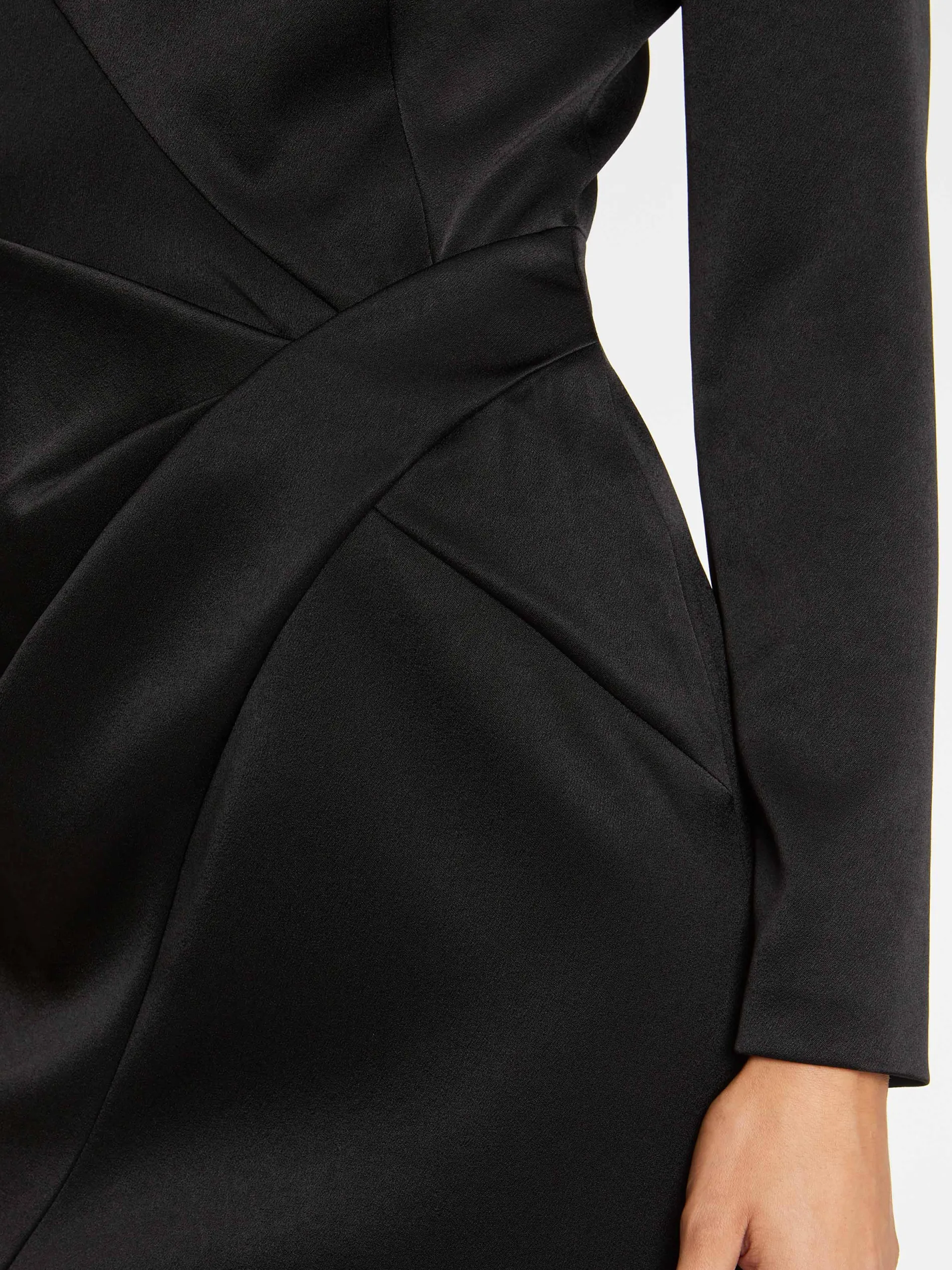 Paule Ka Robe Courte Croisee En Crepe De Satin<Femme Robes