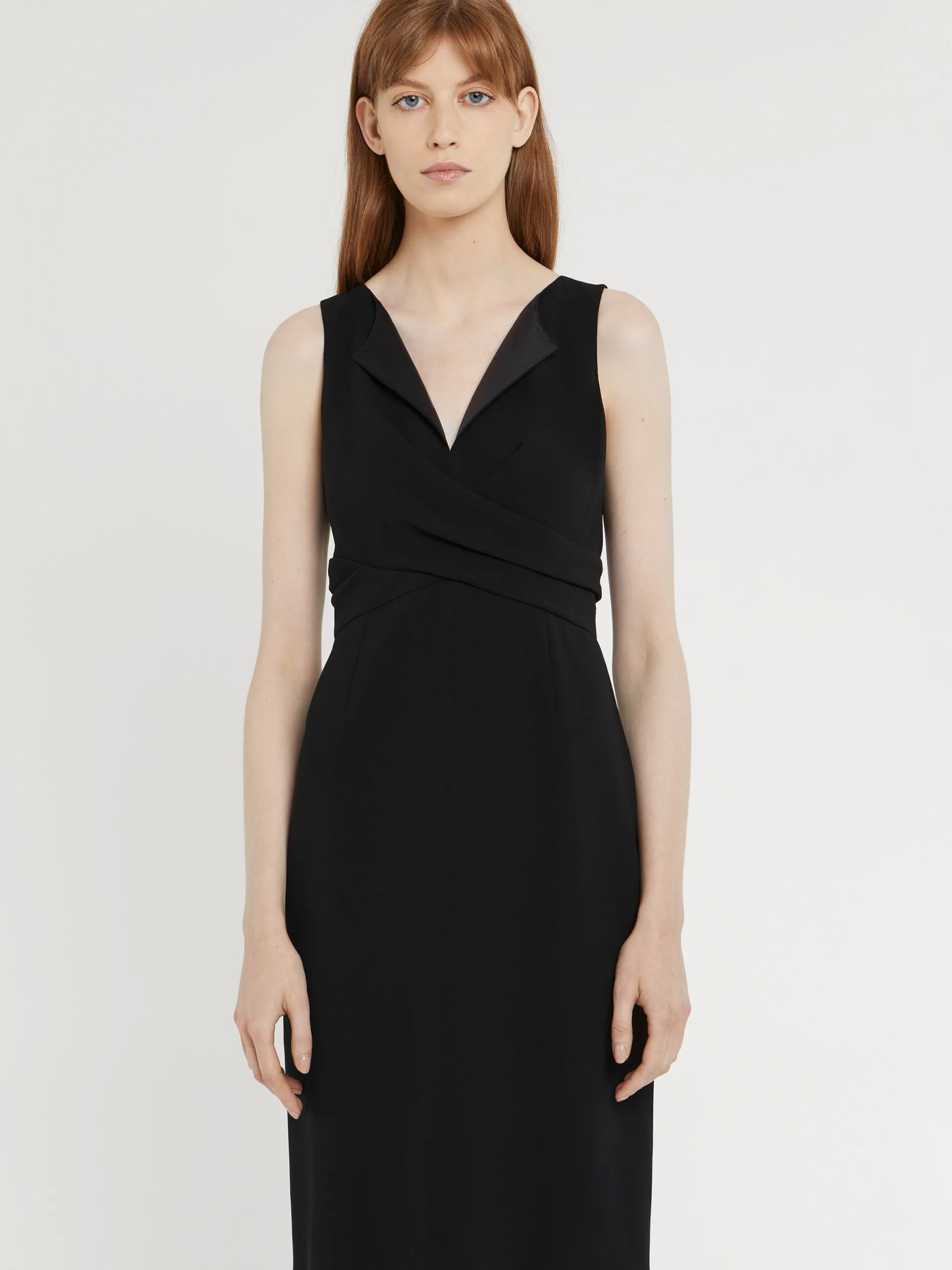 Paule Ka Robe Courte Croisee En Crepe Envers Satin<Femme Robes