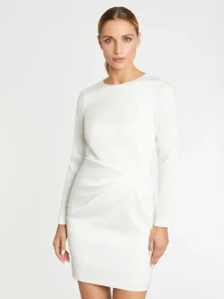 Paule Ka Robe Courte Croisee En Crepe De Satin<Femme Robes