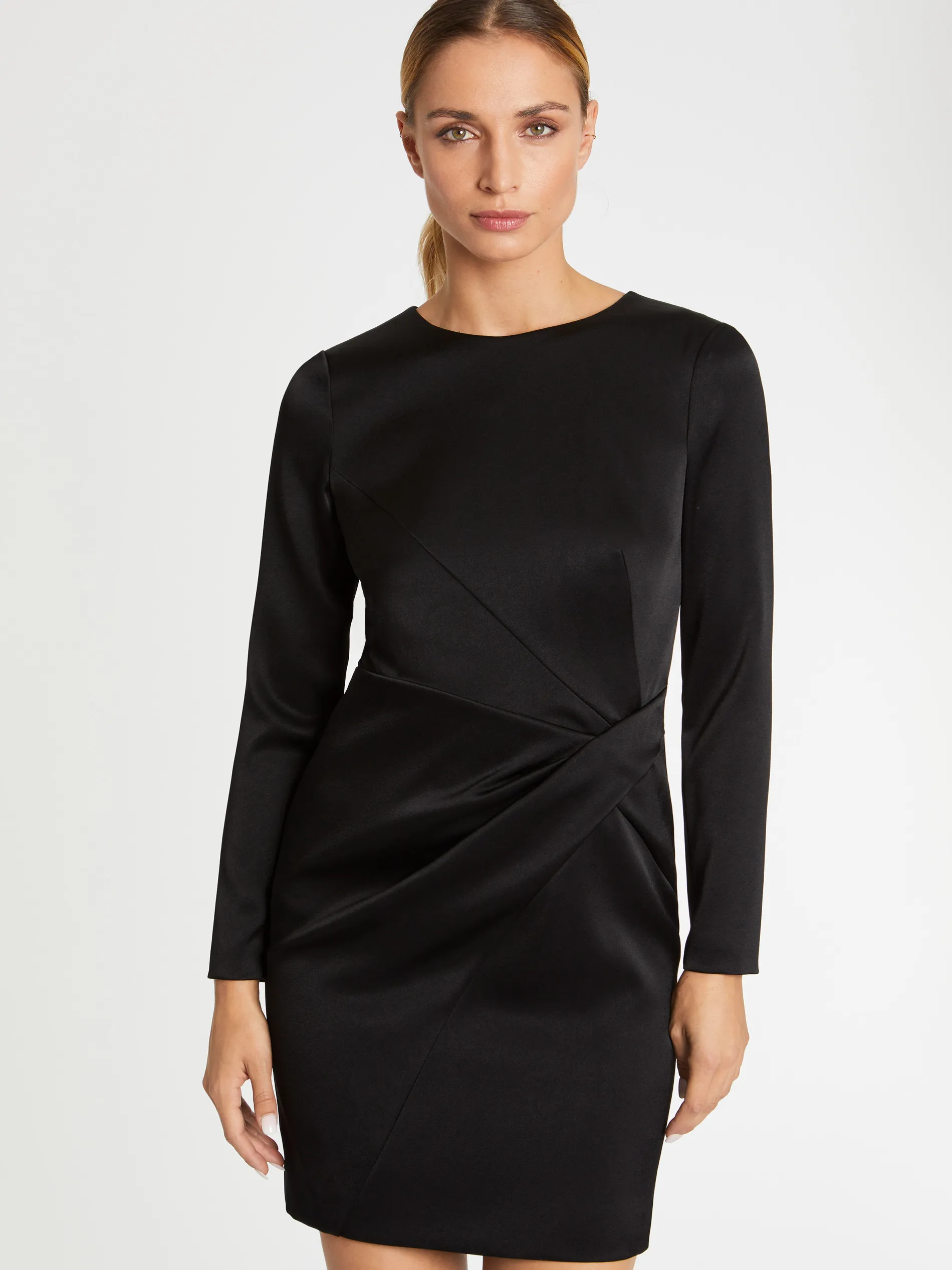 Paule Ka Robe Courte Croisee En Crepe De Satin<Femme Robes