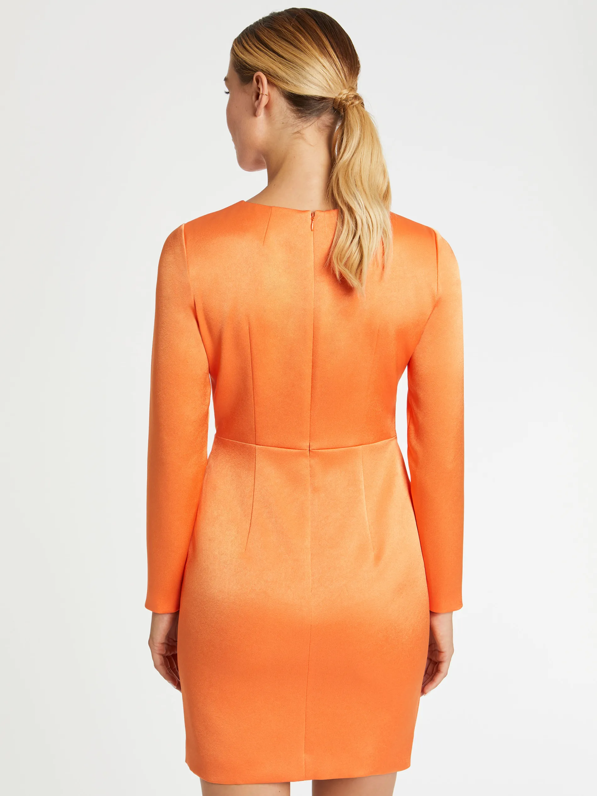 Paule Ka Robe Courte Croisee En Crepe De Satin<Femme Robes