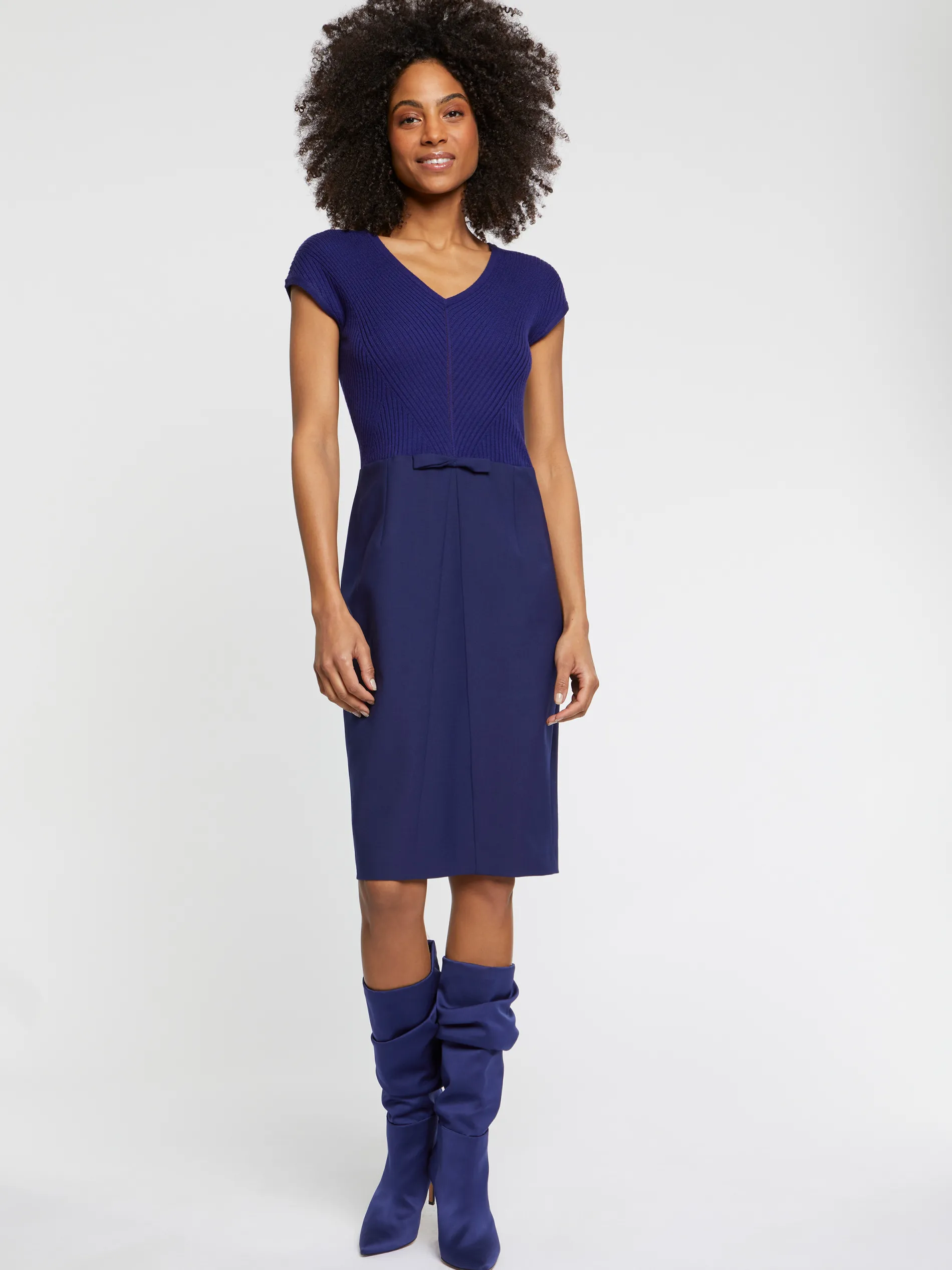 Paule Ka Robe Courte Droite En Laine Fine<Femme Robes