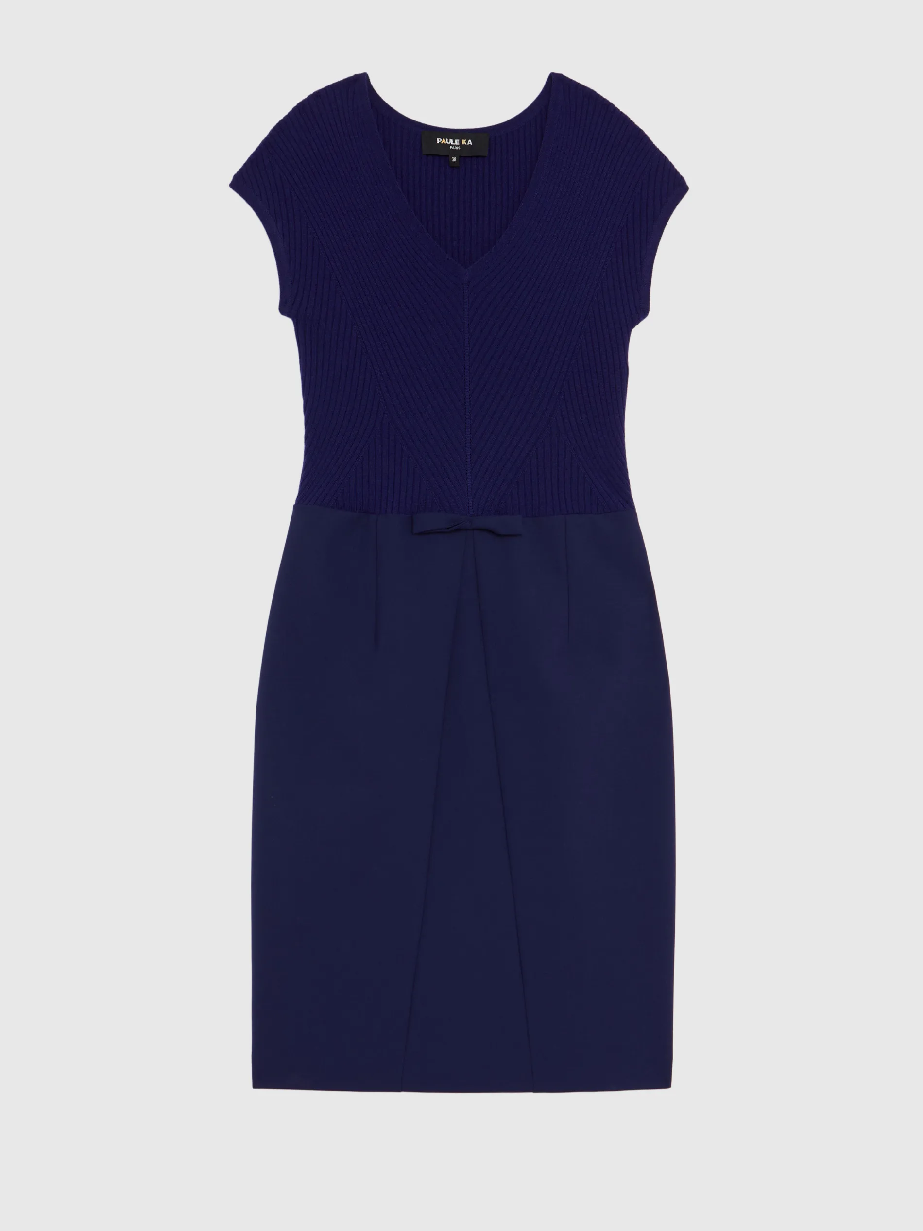Paule Ka Robe Courte Droite En Laine Fine<Femme Robes