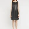 Paule Ka Robe Courte Sans Manches En Cuir D'Agneau<Femme Robes