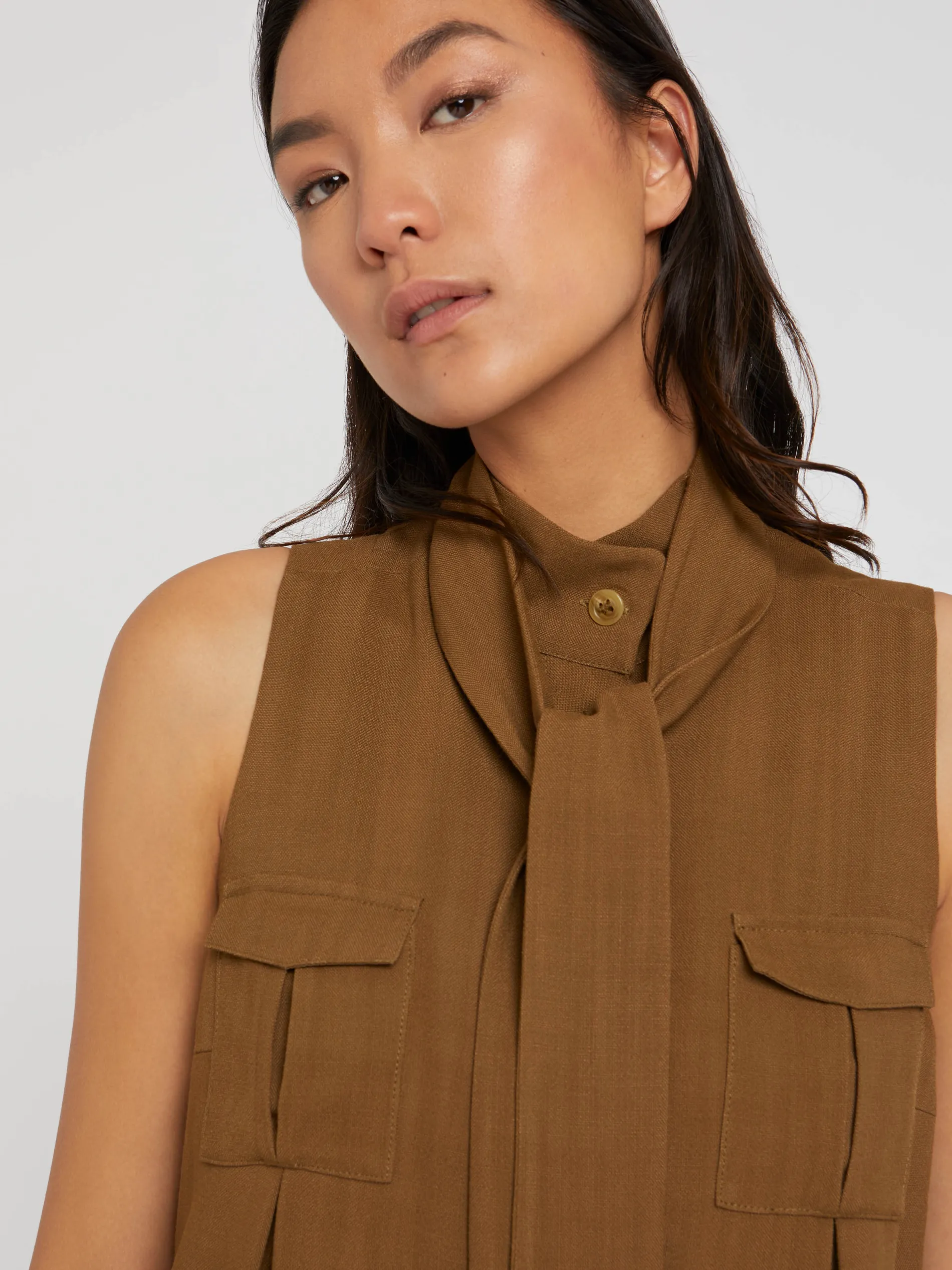 Paule Ka Robe Courte Sans Manches En Viscose<Femme Robes