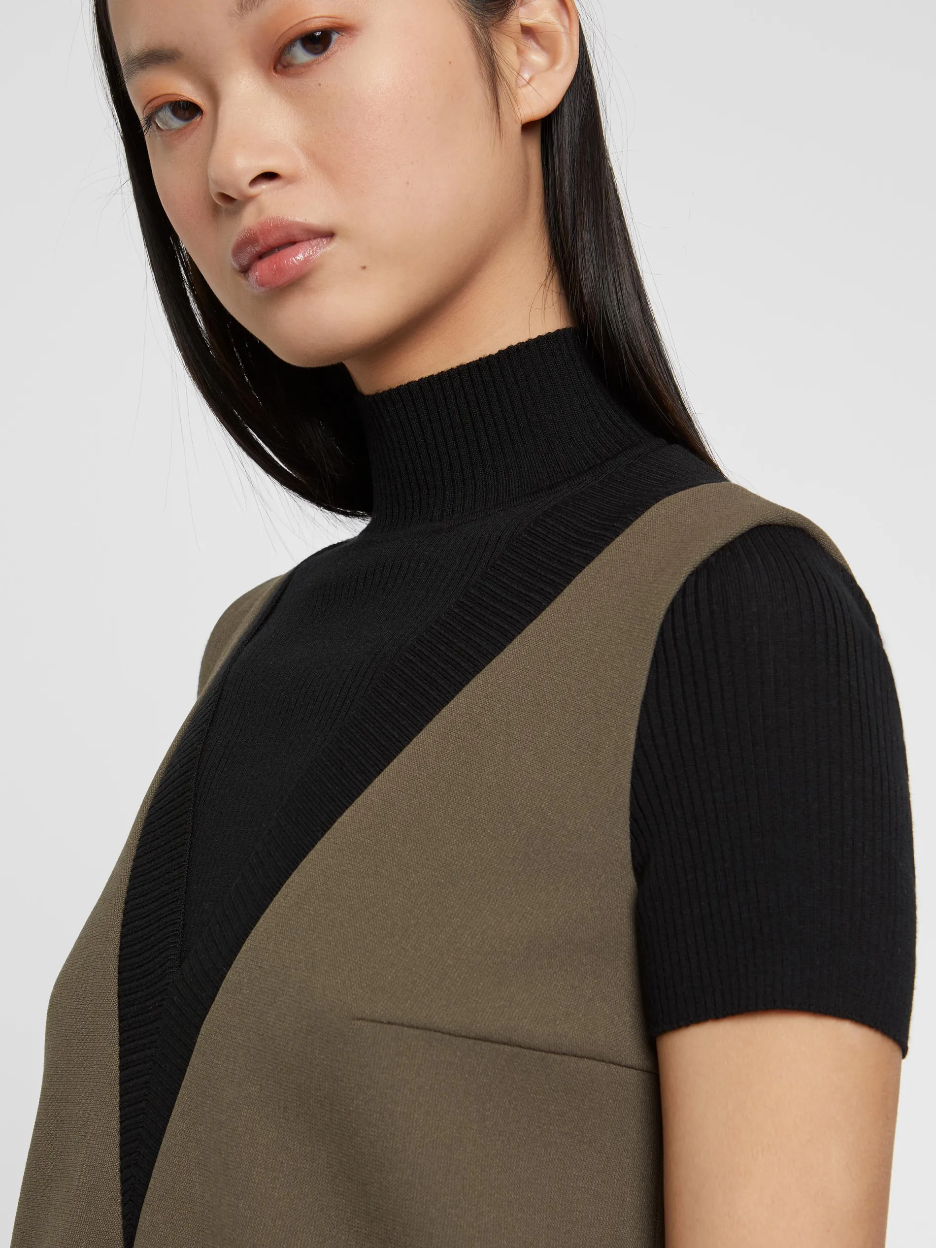 Paule Ka Robe Courte Trapeze En Trompe L'Oeil<Femme Robes