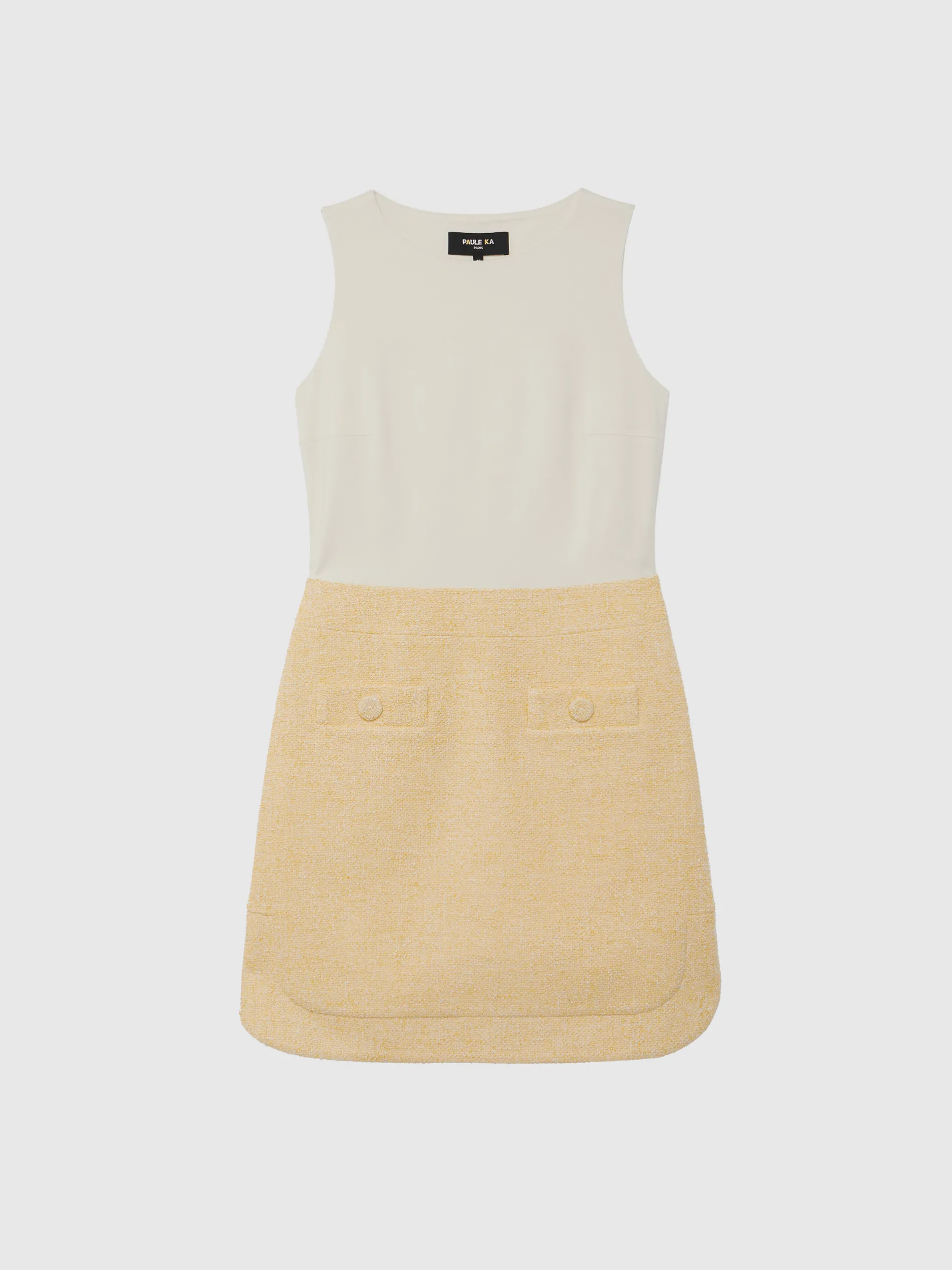 Paule Ka Robe Courte Trompe-L?Oeil En Tweed Et Coton<Femme Robes