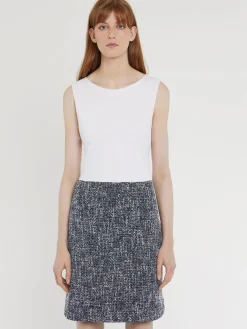 Paule Ka Robe Courte Trompe-L?Oeil En Tweed Et Coton<Femme Robes