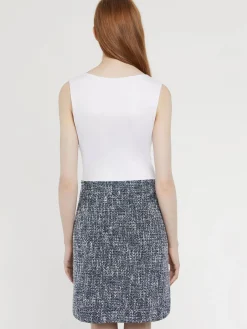 Paule Ka Robe Courte Trompe-L?Oeil En Tweed Et Coton<Femme Robes