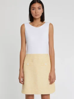 Paule Ka Robe Courte Trompe-L?Oeil En Tweed Et Coton<Femme Robes