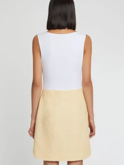 Paule Ka Robe Courte Trompe-L?Oeil En Tweed Et Coton<Femme Robes