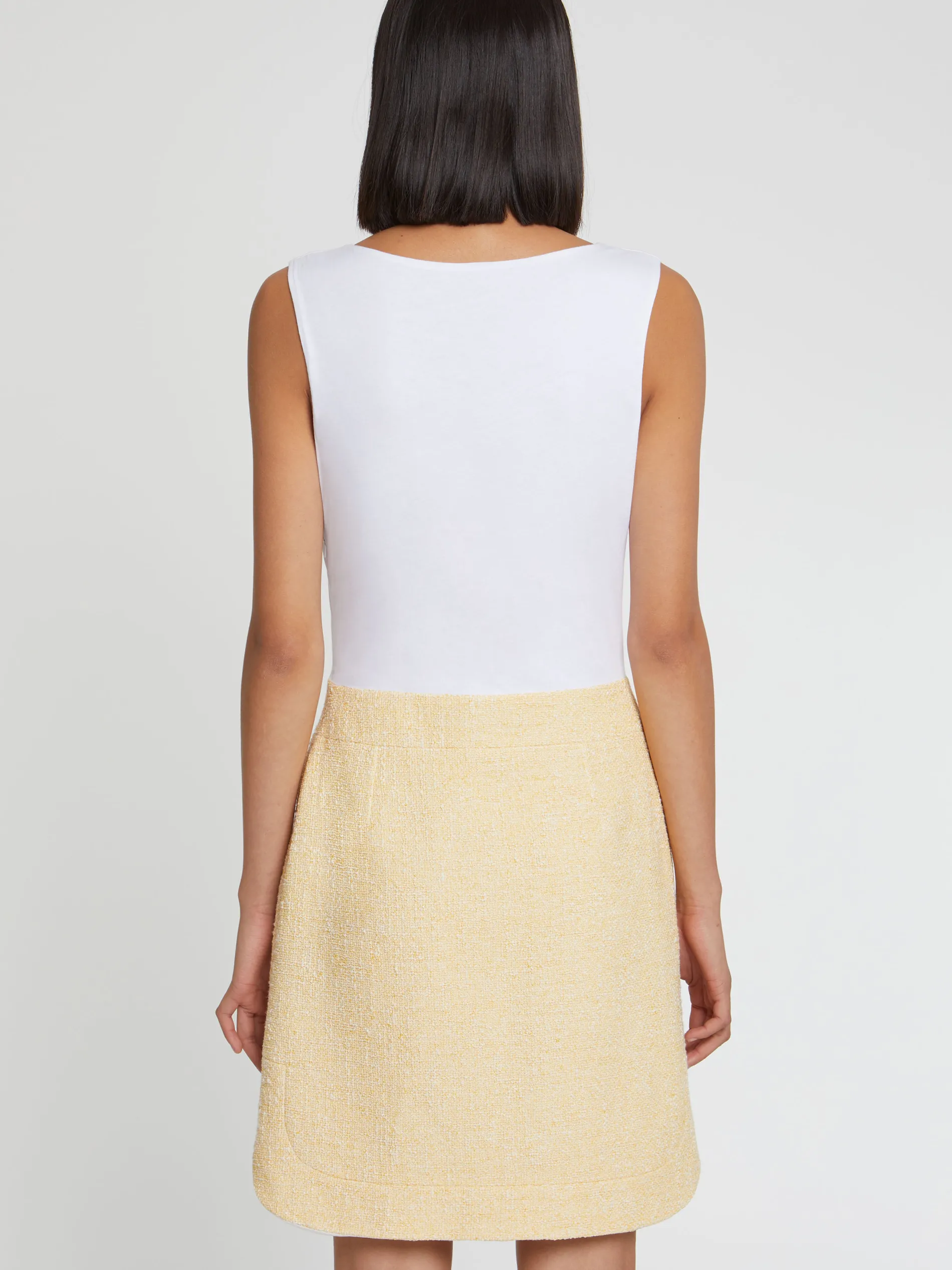 Paule Ka Robe Courte Trompe-L?Oeil En Tweed Et Coton<Femme Robes