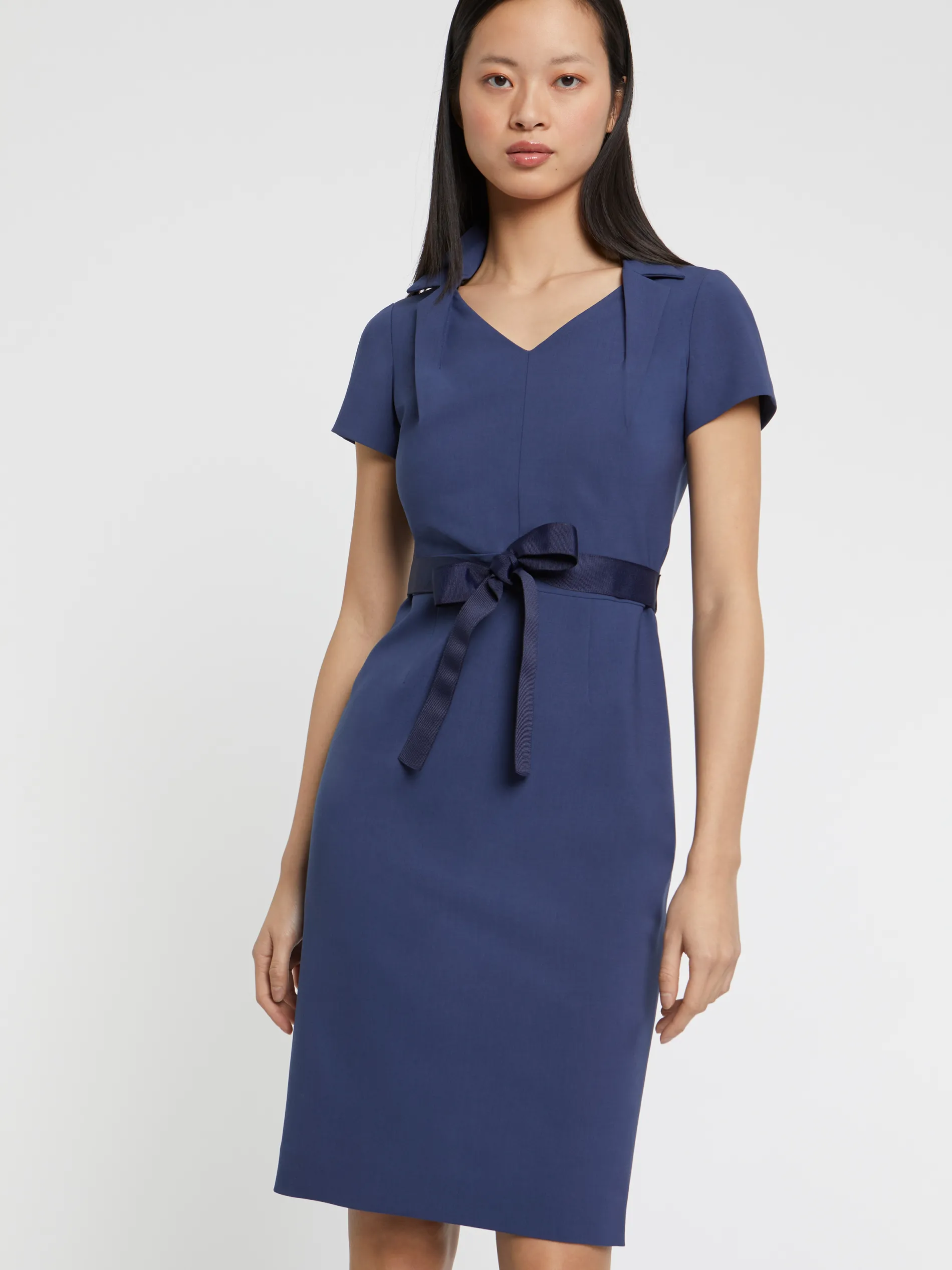 Paule Ka Robe Droite A Col Tailleur<Femme Robes