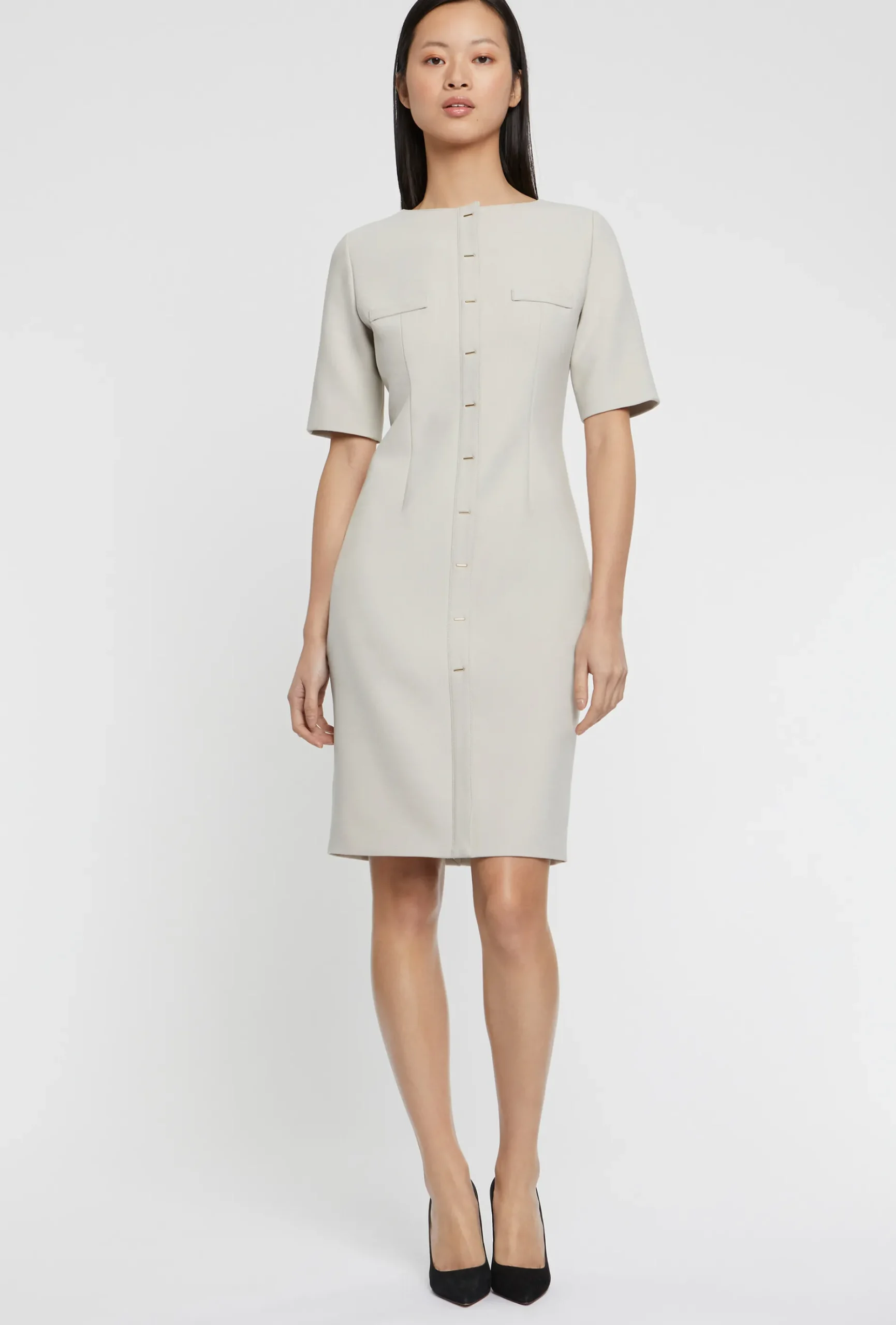 Paule Ka Robe Droite Boutonnee<Femme Robes