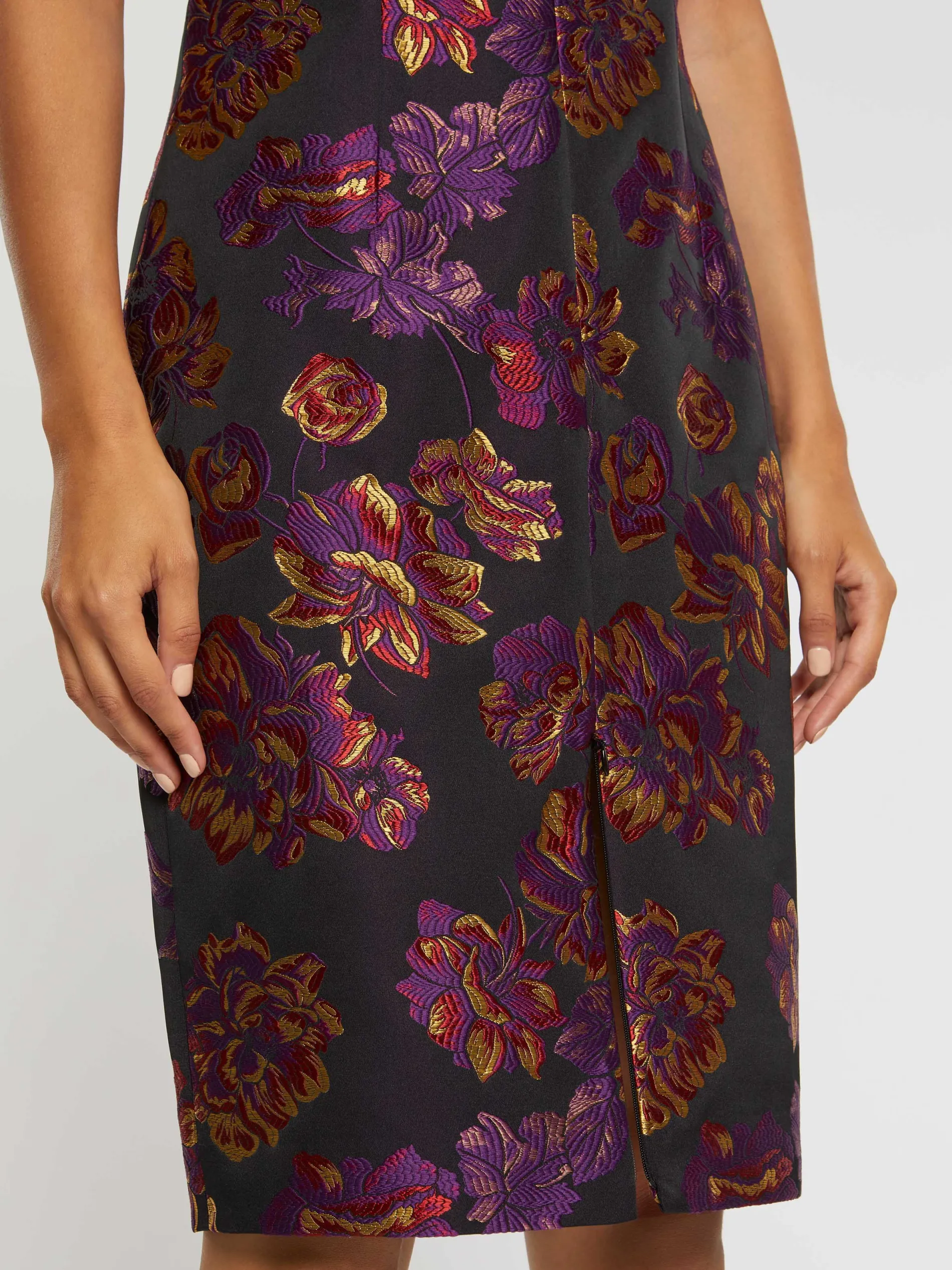 Paule Ka Robe Droite En Jacquard Floral<Femme Robes