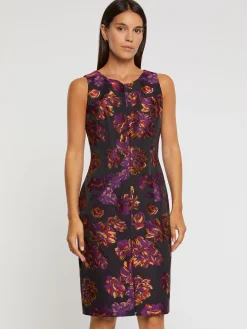 Paule Ka Robe Droite En Jacquard Floral<Femme Robes