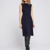 Paule Ka Robe Droite En Laine Melangee<Femme Robes
