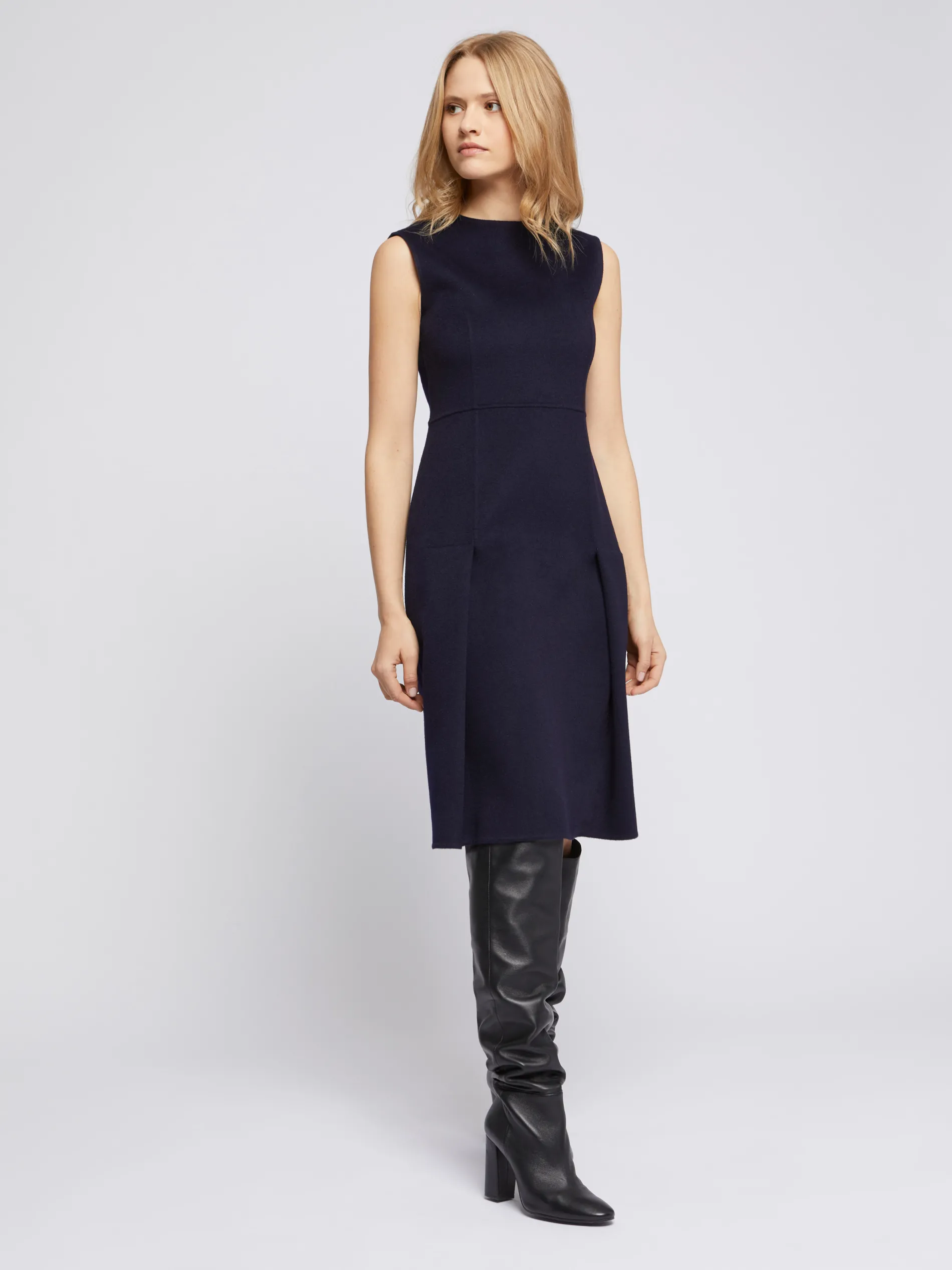 Paule Ka Robe Droite En Laine Melangee<Femme Robes