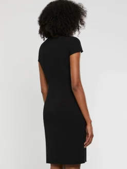 Paule Ka Robe Droite Manches Courtes En Crepe Envers Satin<Femme Robes