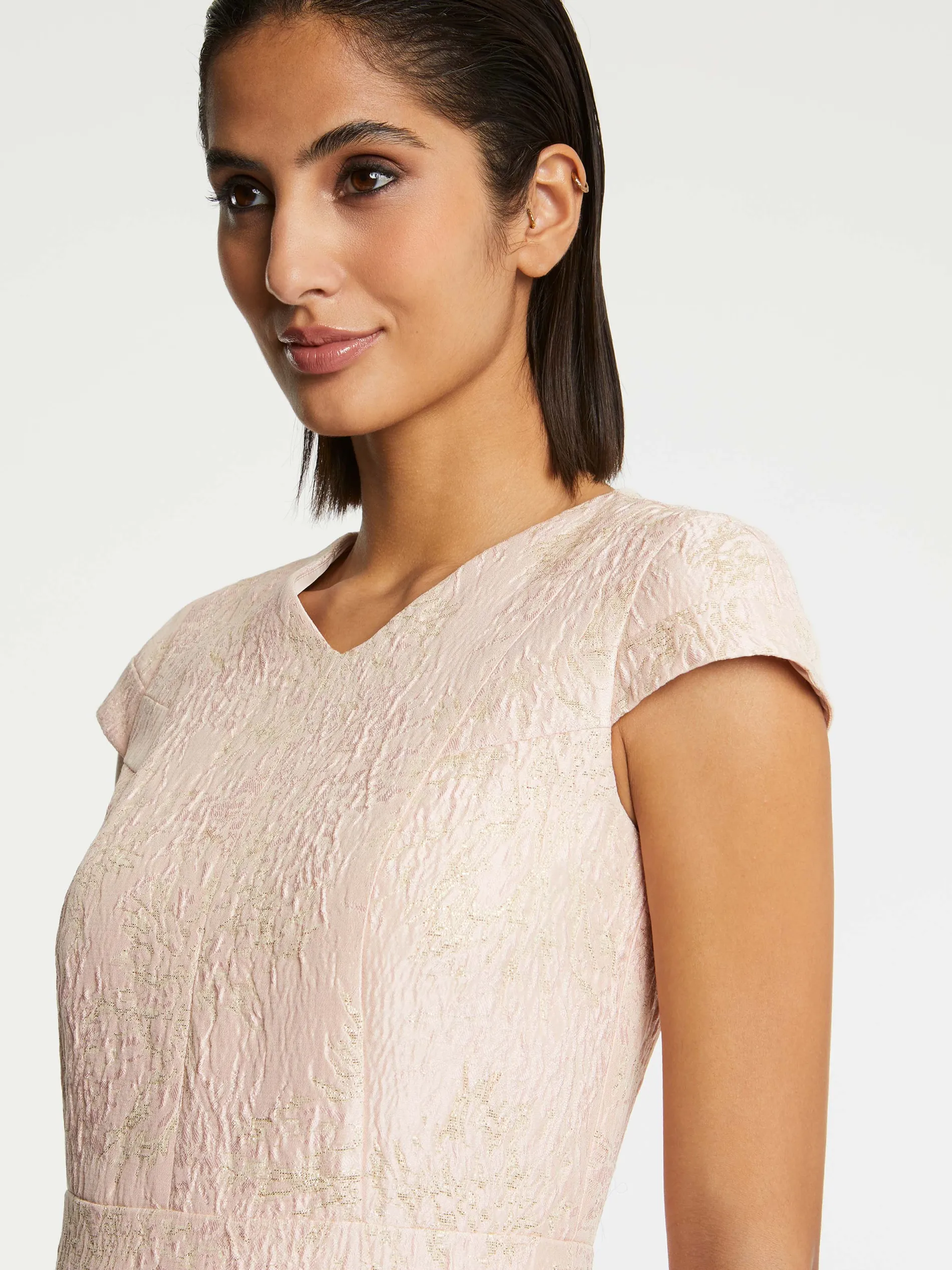 Paule Ka Robe Evasee En Jacquard Reliefe<Femme Robes