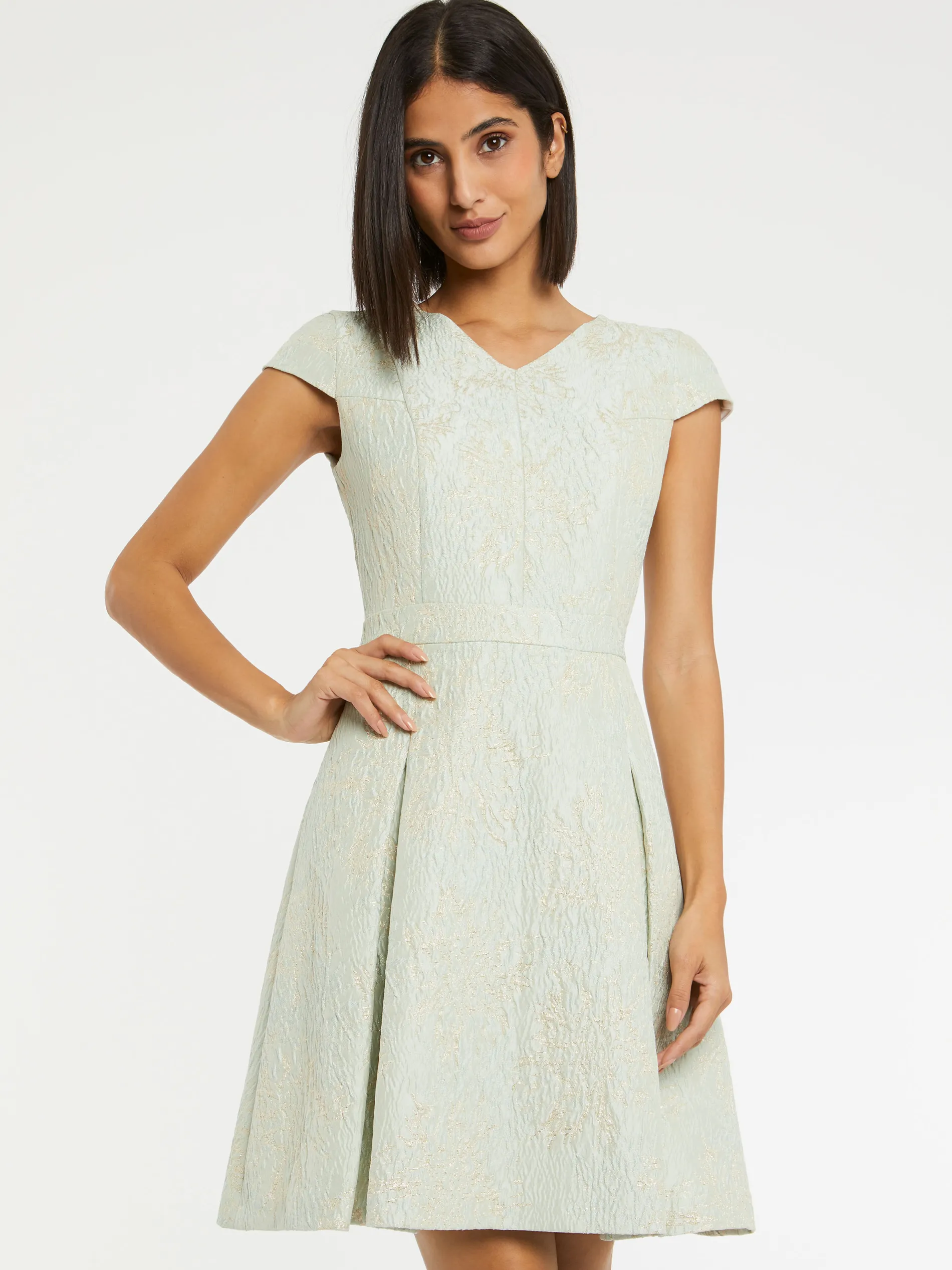 Paule Ka Robe Evasee En Jacquard Reliefe<Femme Robes