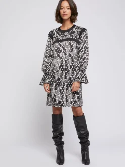 Paule Ka Robe Imprime Coups De Pinceau En Viscose<Femme Robes