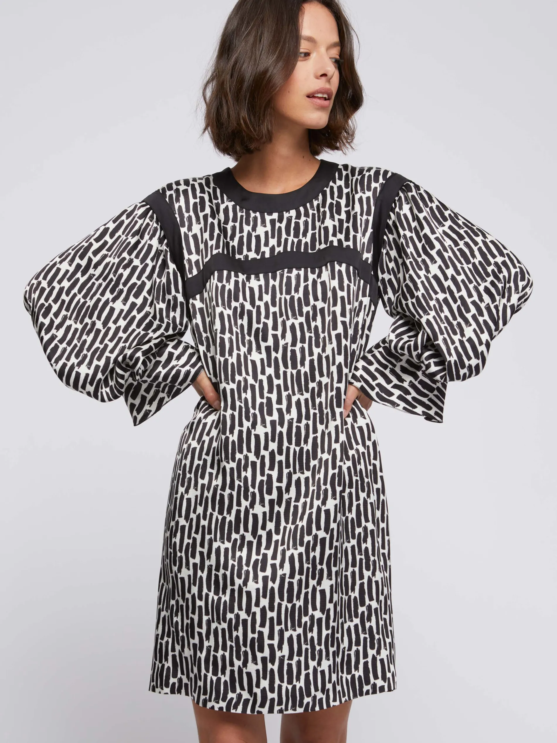 Paule Ka Robe Imprime Coups De Pinceau En Viscose<Femme Robes
