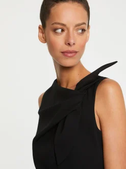 Paule Ka Robe Longue A Noeud En Crepe Envers Satin<Femme Robes