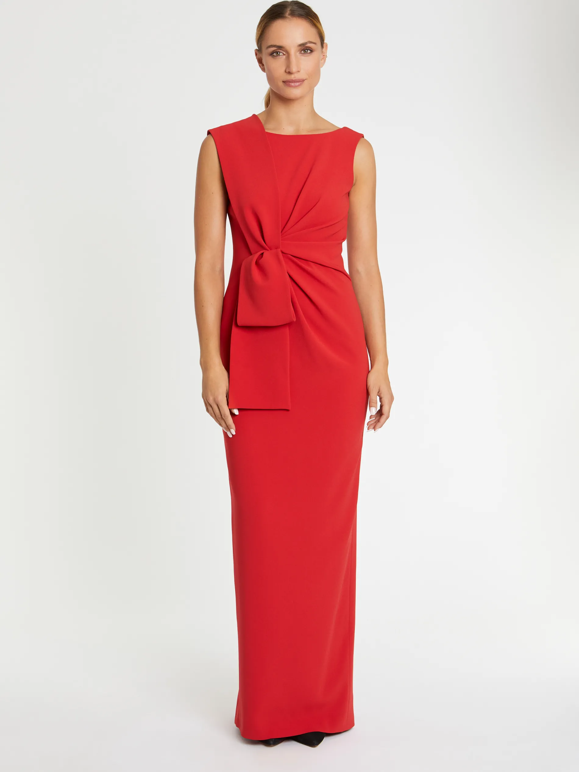 Paule Ka Robe Longue De Ceremonie A Noeud En Satin<Femme Robes