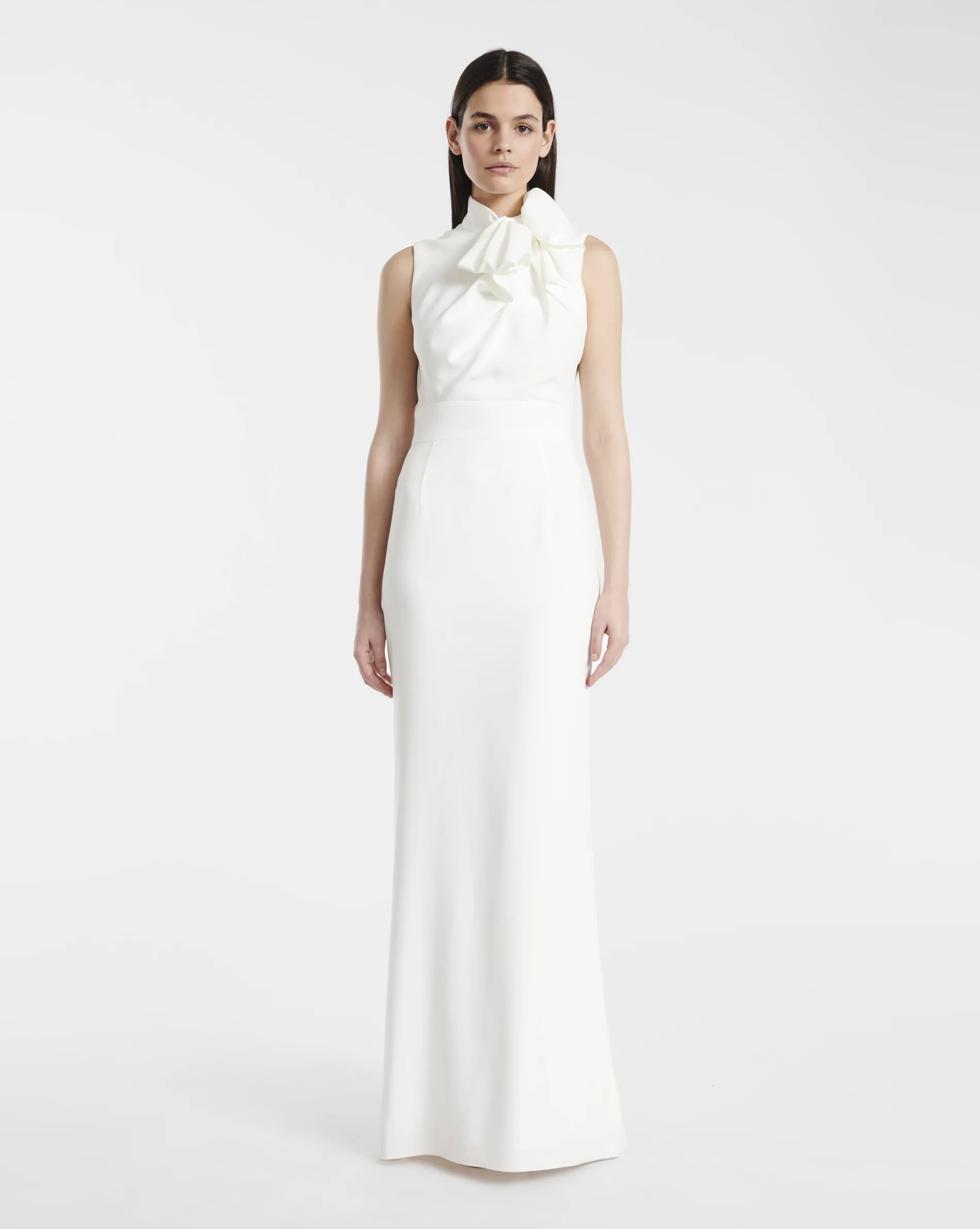 Paule Ka Robe Longue De Ceremonie En Crepe Envers Satin<Femme Robes