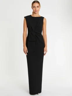 Paule Ka Robe Longue De Ceremonie A Noeud En Satin<Femme Robes