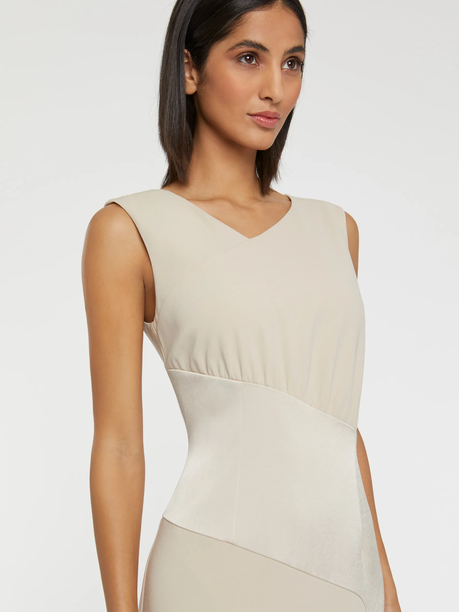 Paule Ka Robe Longue De Ceremonie En Tissu Crepe<Femme Robes