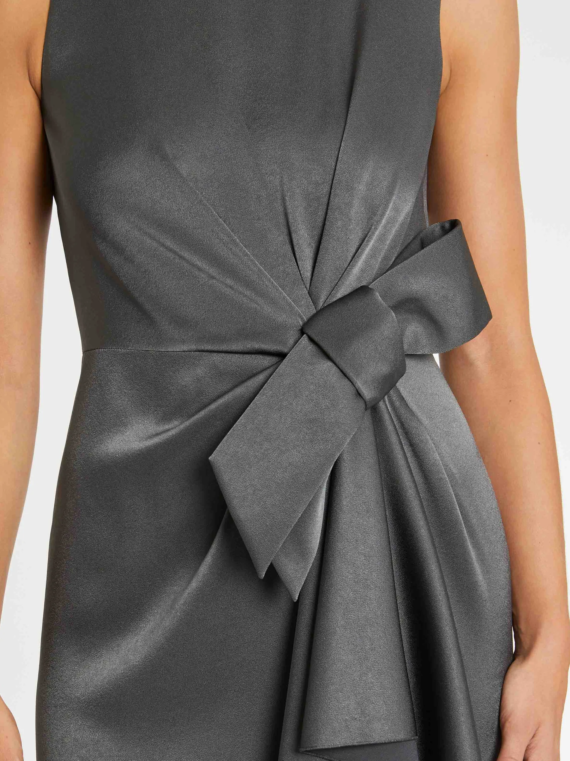 Paule Ka Robe Longue De Ceremonie A Noeud En Satin<Femme Robes