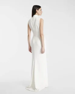 Paule Ka Robe Longue De Ceremonie En Crepe Envers Satin<Femme Robes