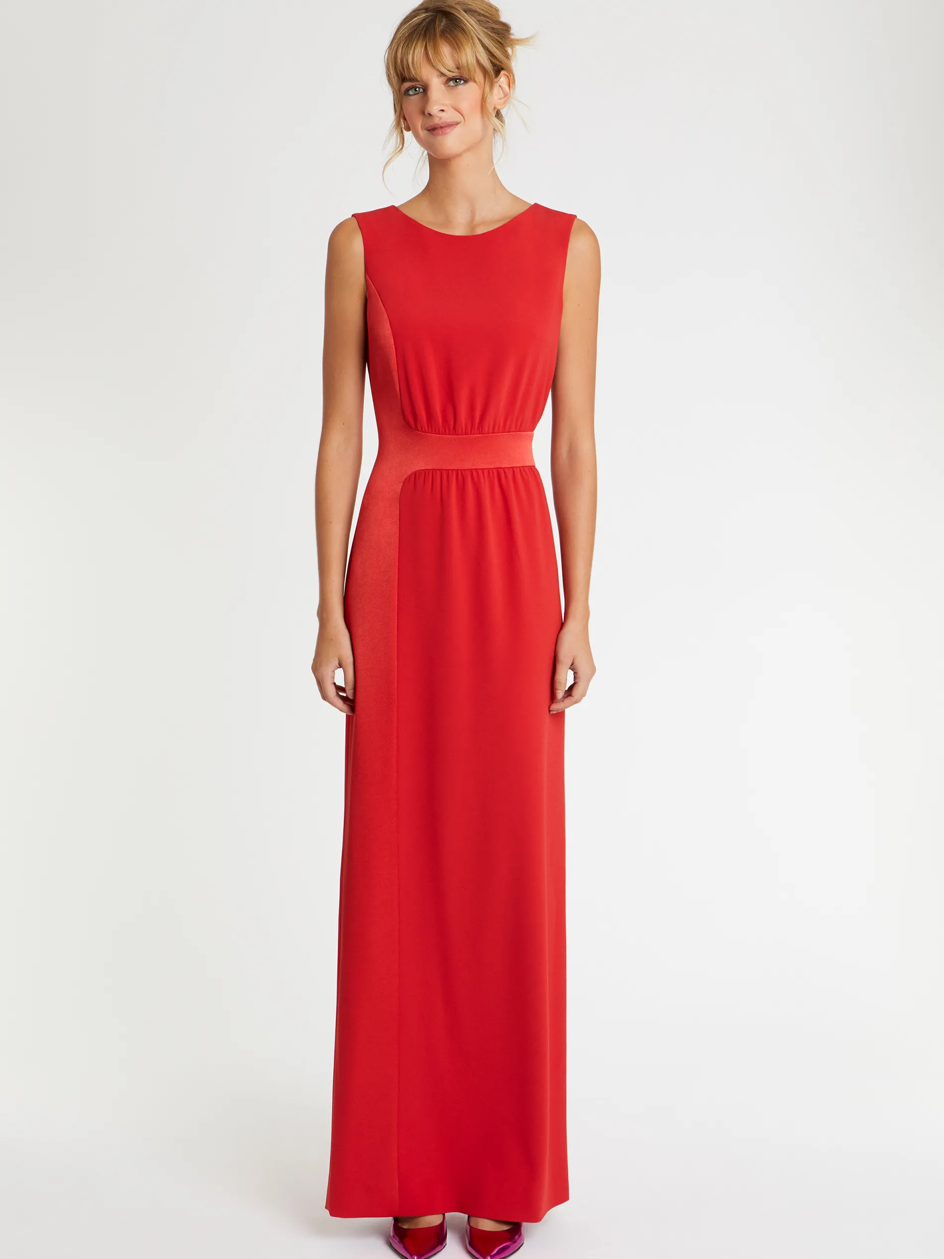 Paule Ka Robe Longue De Ceremonie En Crepe De Satin<Femme Robes