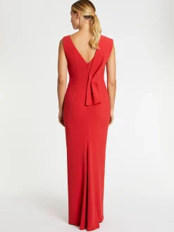 Paule Ka Robe Longue De Ceremonie A Noeud En Satin<Femme Robes