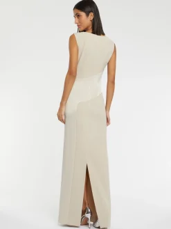 Paule Ka Robe Longue De Ceremonie En Tissu Crepe<Femme Robes
