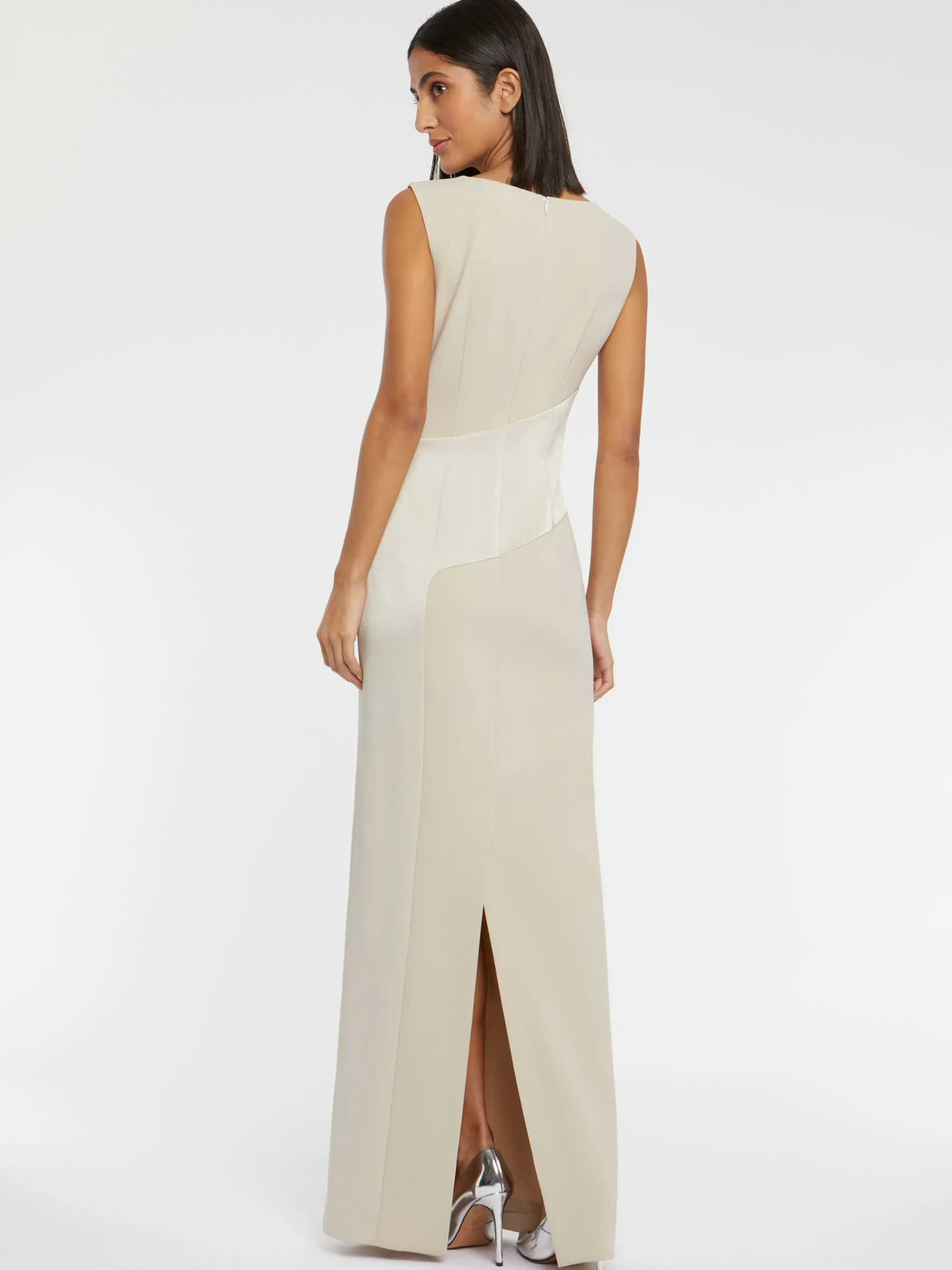 Paule Ka Robe Longue De Ceremonie En Tissu Crepe<Femme Robes