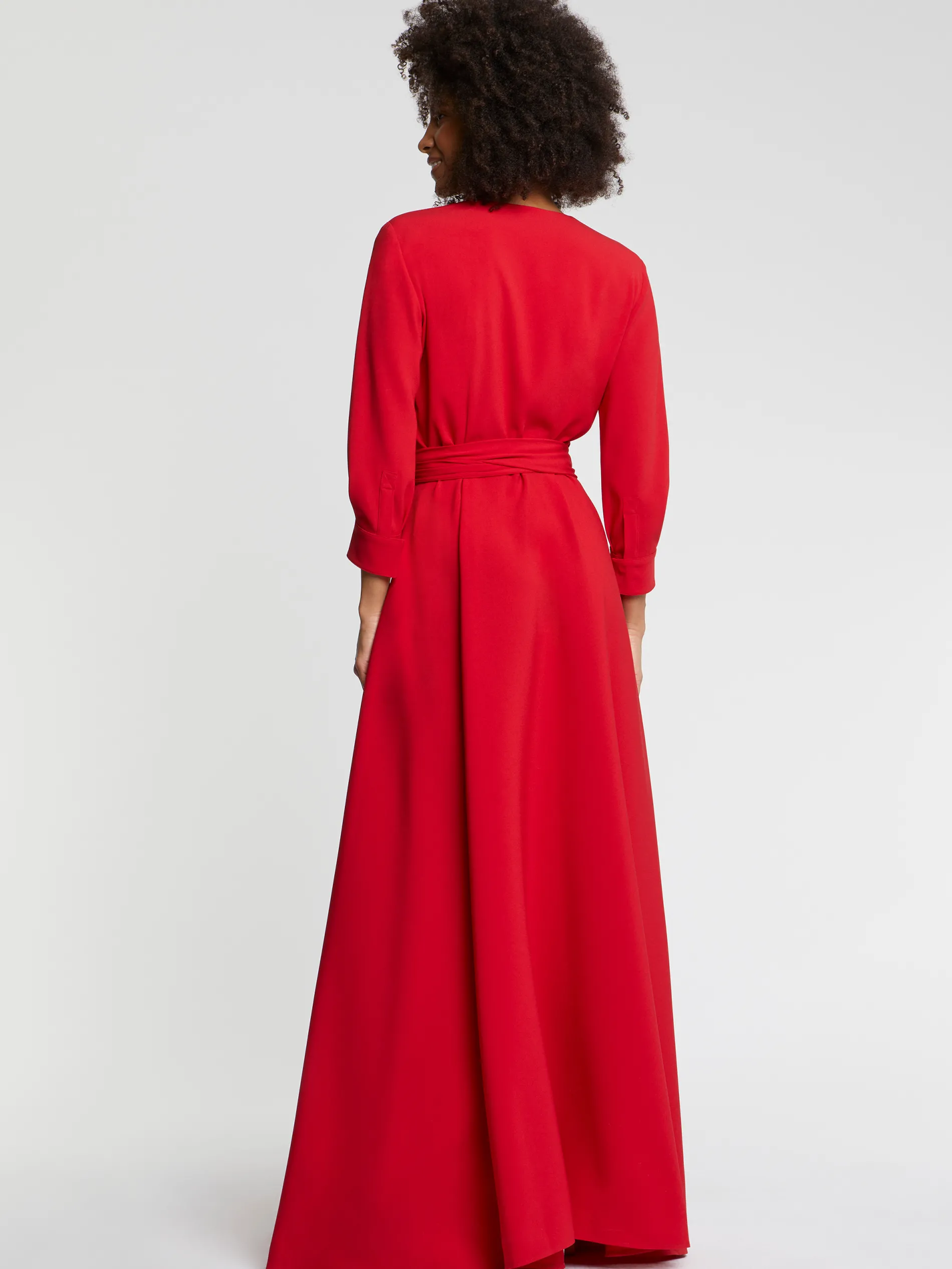 Paule Ka Robe Longue De Ceremonie En Crepe Envers Satin<Femme Robes