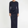 Paule Ka Robe Longue En Crepe Envers Satin<Femme Robes